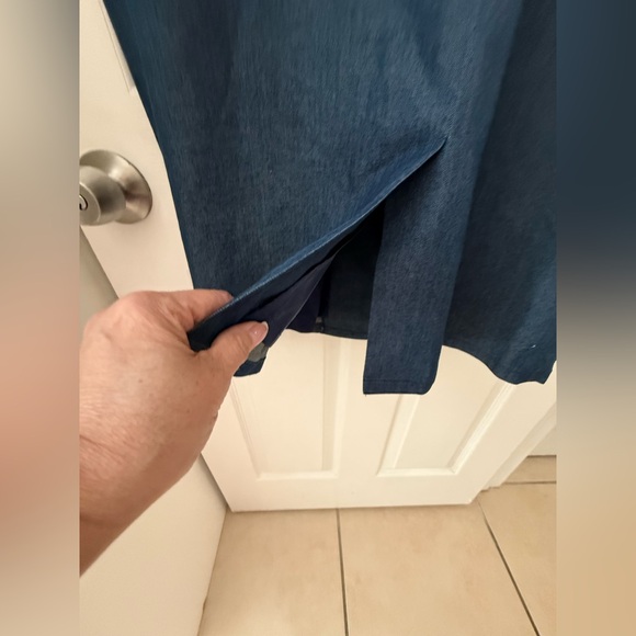 VINTAGE ANNE CRIMMINGS UMI Collections Silk Dress Multicolor with Red Collar - Picture 6 of 8